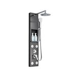 Casa si Gradina - Sanitare - Cazi si cabine de dus - Coloane si seturi de dus - Panel dus, Blackswan, Tip M7001 model negru cu cap de dus, raft depozitare si functii SPA, dimensiune 111 cm - Infinity.ro
