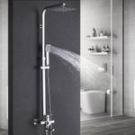 Casa si Gradina - Sanitare - Cazi si cabine de dus - Coloane si seturi de dus - Baterie dus, Blackswan, Tip M73.6, model crom lucios, dimensiune 30 cm - Infinity.ro