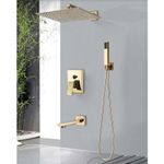 Casa si Gradina - Sanitare - Cazi si cabine de dus - Coloane si seturi de dus - Baterie dus, Blackswan, Tip M60.3, model auriu, dimensiune 30 cm - Infinity.ro
