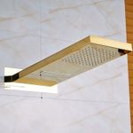 Casa si Gradina - Sanitare - Cazi si cabine de dus - Coloane si seturi de dus - Baterie dus, Blackswan, Tip M86, model auriu lucios, dimensiune 55 cm - Infinity.ro