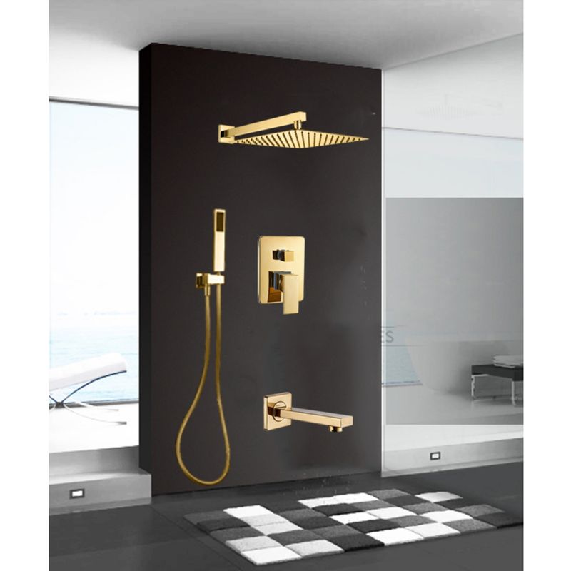 Casa si Gradina - Sanitare - Cazi si cabine de dus - Coloane si seturi de dus - Baterie dus, Blackswan, Tip M60.3, model auriu, dimensiune 30 cm - Infinity.ro