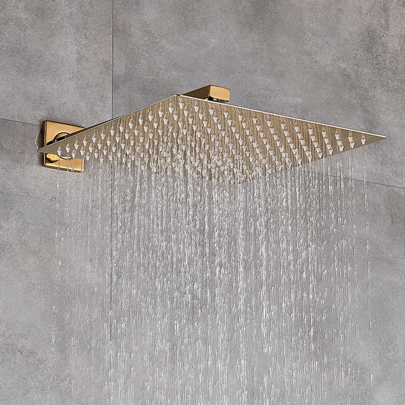 Casa si Gradina - Sanitare - Cazi si cabine de dus - Coloane si seturi de dus - Baterie dus, Blackswan, Tip M60.3, model auriu, dimensiune 30 cm - Infinity.ro