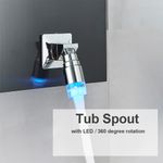 Casa si Gradina - Sanitare - Cazi si cabine de dus - Coloane si seturi de dus - Panel dus, Blackswan, Tip M9008 model negru cu LED, afisaj digital, pipa si functii SPA, dimensiune 114 cm - Infinity.ro