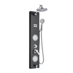 Casa si Gradina - Sanitare - Cazi si cabine de dus - Coloane si seturi de dus - Panel dus, Blackswan, Tip M7004 model negru cu cap de dus, afisaj digital, pipa si functii SPA, dimensiune 111 cm - Infinity.ro