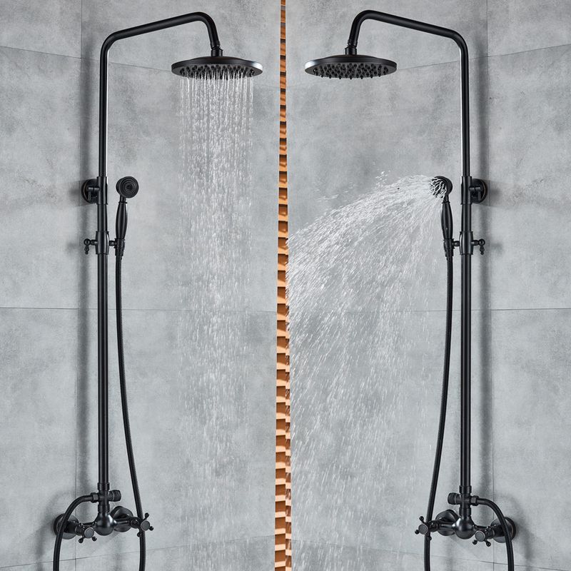 Casa si Gradina - Sanitare - Cazi si cabine de dus - Coloane si seturi de dus - Baterie dus, Blackswan, Tip M17.5, model negru antichizat, dimensiune 20 cm - Infinity.ro