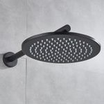 Casa si Gradina - Sanitare - Cazi si cabine de dus - Coloane si seturi de dus - Baterie dus, Blackswan, Tip M68.3, model negru mat, dimensiune 30 cm - Infinity.ro