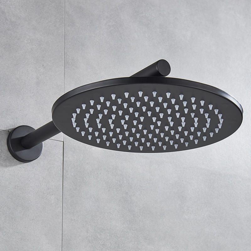 Casa si Gradina - Sanitare - Cazi si cabine de dus - Coloane si seturi de dus - Baterie dus, Blackswan, Tip M68.3, model negru mat, dimensiune 30 cm - Infinity.ro