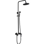 Casa si Gradina - Sanitare - Cazi si cabine de dus - Coloane si seturi de dus - Baterie dus, Blackswan, Tip M68.5, model negru mat, dimensiune 20 cm - Infinity.ro