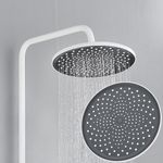Casa si Gradina - Sanitare - Cazi si cabine de dus - Coloane si seturi de dus - Coloana dus, Blackswan, Tip M209, model alb, cu 4 cai si dus cu presiune, dimensiune 116 cm - Infinity.ro