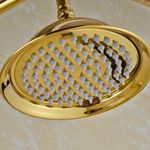 Casa si Gradina - Sanitare - Cazi si cabine de dus - Coloane si seturi de dus - Baterie dus, Blackswan, Tip M27.2, model auriu lucios, dimensiune 20 cm - Infinity.ro