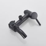 Casa si Gradina - Sanitare - Cazi si cabine de dus - Coloane si seturi de dus - Baterie dus, Blackswan, Tip M68.5, model negru mat, dimensiune 20 cm - Infinity.ro