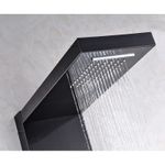 Casa si Gradina - Sanitare - Cazi si cabine de dus - Coloane si seturi de dus - Panel dus, Blackswan, Tip M1258 model negru cu LED, afisaj digital, pipa si functii SPA, dimensiune 121 cm - Infinity.ro