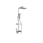 Casa si Gradina - Sanitare - Cazi si cabine de dus - Coloane si seturi de dus - Coloana dus, Blackswan, Tip M204, model crom, cu 4 cai, cu termostat, afisaj LCD si dus cu presiune, dimensiune 116 cm - Infinity.ro