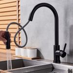 Casa si Gradina - Sanitare - Chiuveta bucatarie si accesorii - Baterii bucatarie - Baterie chiuveta bucatarie, Blackswan, Tip M35, model negru, dimensiune 42 cm - Infinity.ro