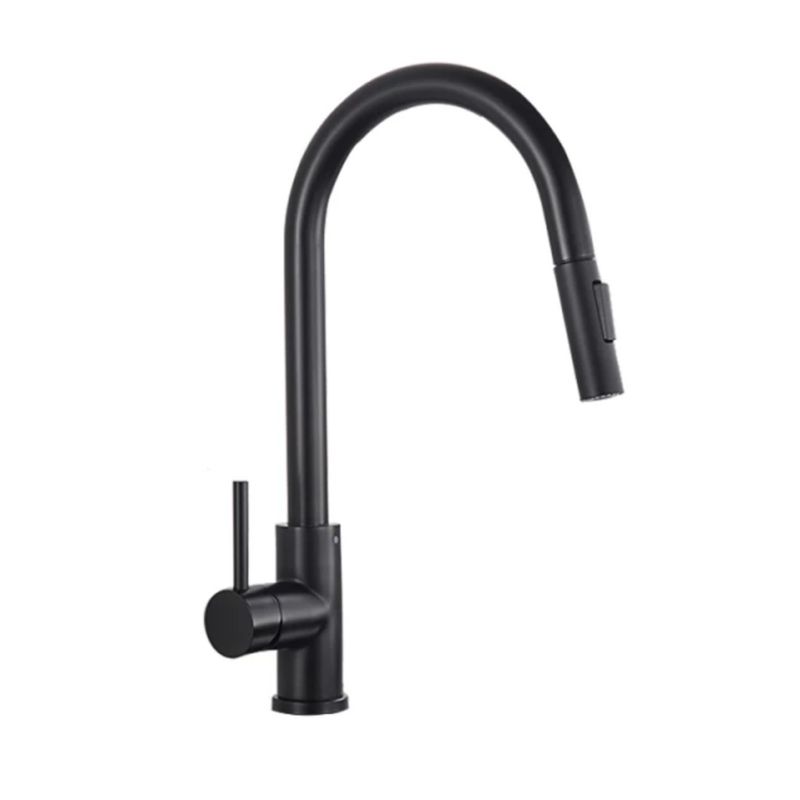 Casa si Gradina - Sanitare - Chiuveta bucatarie si accesorii - Baterii bucatarie - Baterie chiuveta bucatarie, Blackswan, Tip M35, model negru, dimensiune 42 cm - Infinity.ro