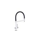 Casa si Gradina - Sanitare - Chiuveta bucatarie si accesorii - Baterii bucatarie - Baterie chiuveta bucatarie, Blackswan, Tip M18 cu iesire pentru apa purificata, model alb/ negru, dimensiune 43 cm - Infinity.ro