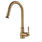 Casa si Gradina - Sanitare - Chiuveta bucatarie si accesorii - Baterii bucatarie - Baterie chiuveta bucatarie, Blackswan, Tip M234, model bronz antichizat, dimensiune 41 cm - Infinity.ro