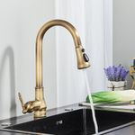 Casa si Gradina - Sanitare - Chiuveta bucatarie si accesorii - Baterii bucatarie - Baterie chiuveta bucatarie, Blackswan, Tip M235 cu 3 moduri, model bronz antichizat, dimensiune 40 cm - Infinity.ro