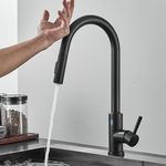 Casa si Gradina - Sanitare - Chiuveta bucatarie si accesorii - Baterii bucatarie - Baterie chiuveta bucatarie, Blackswan, Tip M275, cu senzor, afisaj LCD si 2 moduri, model negru, dimensiune 44 cm - Infinity.ro