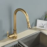Casa si Gradina - Sanitare - Chiuveta bucatarie si accesorii - Baterii bucatarie - Baterie chiuveta bucatarie, Blackswan, Tip M234, model bronz antichizat, dimensiune 41 cm - Infinity.ro