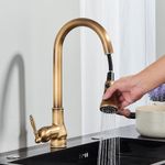 Casa si Gradina - Sanitare - Chiuveta bucatarie si accesorii - Baterii bucatarie - Baterie chiuveta bucatarie, Blackswan, Tip M235 cu 3 moduri, model bronz antichizat, dimensiune 40 cm - Infinity.ro