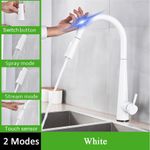 Casa si Gradina - Sanitare - Chiuveta bucatarie si accesorii - Baterii bucatarie - Baterie chiuveta bucatarie, Blackswan, Tip M23 cu senzor, model alb, dimensiune 43.5 cm - Infinity.ro