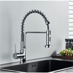 Casa si Gradina - Sanitare - Chiuveta bucatarie si accesorii - Baterii bucatarie - Baterie chiuveta bucatarie, Blackswan, Tip M141, 2 moduri, model crom, dimensiune 41 cm - Infinity.ro
