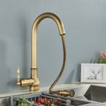 Casa si Gradina - Sanitare - Chiuveta bucatarie si accesorii - Baterii bucatarie - Baterie chiuveta bucatarie, Blackswan, Tip M234, model bronz antichizat, dimensiune 41 cm - Infinity.ro