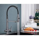 Casa si Gradina - Sanitare - Chiuveta bucatarie si accesorii - Baterii bucatarie - Baterie chiuveta bucatarie, Blackswan, Tip M251, model gri antracit cu iesire pentru apa purificata, dimensiune 48 cm - Infinity.ro