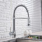 Casa si Gradina - Sanitare - Chiuveta bucatarie si accesorii - Baterii bucatarie - Baterie chiuveta bucatarie, Blackswan, Tip M162 cu 2 moduri, model crom, dimensiune 45 cm - Infinity.ro