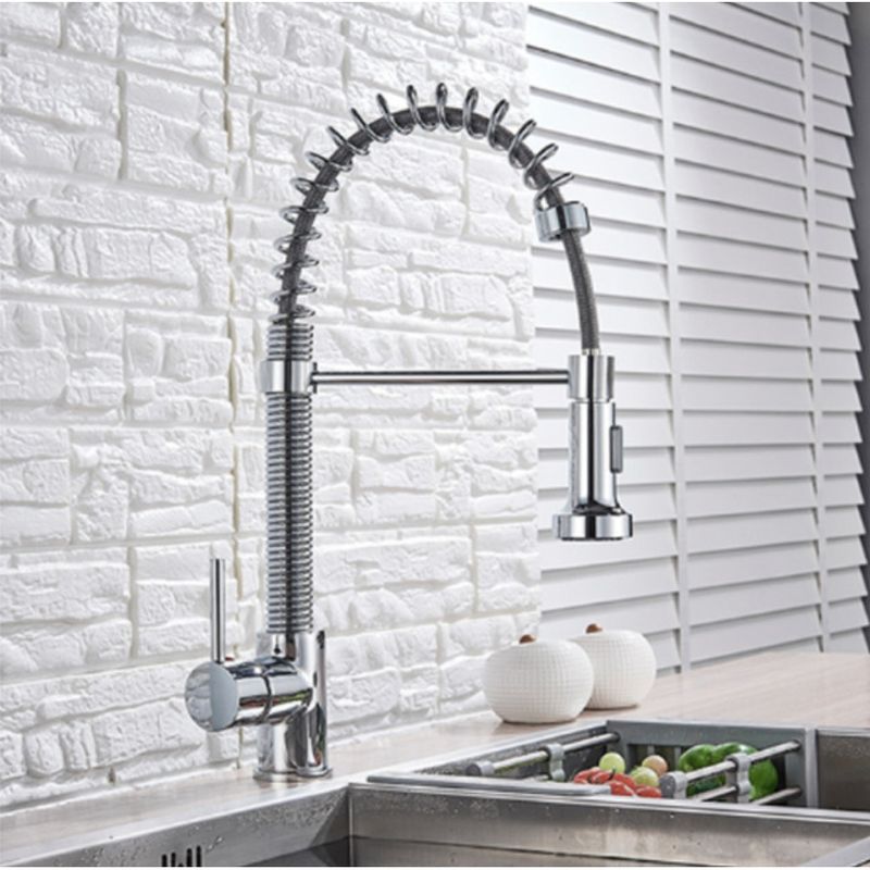 Casa si Gradina - Sanitare - Chiuveta bucatarie si accesorii - Baterii bucatarie - Baterie chiuveta bucatarie, Blackswan, Tip M162 cu 2 moduri, model crom, dimensiune 45 cm - Infinity.ro