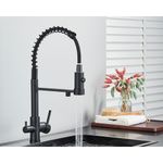 Casa si Gradina - Sanitare - Chiuveta bucatarie si accesorii - Baterii bucatarie - Baterie chiuveta bucatarie, Blackswan, Tip M248, model negru cu iesire pentru apa purificata, dimensiune 48 cm - Infinity.ro