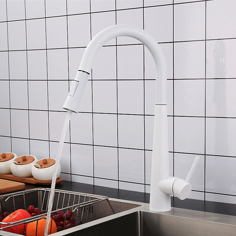 Casa si Gradina - Sanitare - Chiuveta bucatarie si accesorii - Baterii bucatarie - Baterie chiuveta bucatarie, Blackswan, Tip M23 cu senzor, model alb, dimensiune 43.5 cm - Infinity.ro