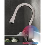 Casa si Gradina - Sanitare - Chiuveta bucatarie si accesorii - Baterii bucatarie - Baterie chiuveta bucatarie, Blackswan, Tip M318, model gri antracit cu afisaj LCD si 4 moduri, dimensiune 45 cm - Infinity.ro