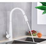 Casa si Gradina - Sanitare - Chiuveta bucatarie si accesorii - Baterii bucatarie - Baterie chiuveta bucatarie, Blackswan, Tip M23 cu senzor, model alb, dimensiune 43.5 cm - Infinity.ro