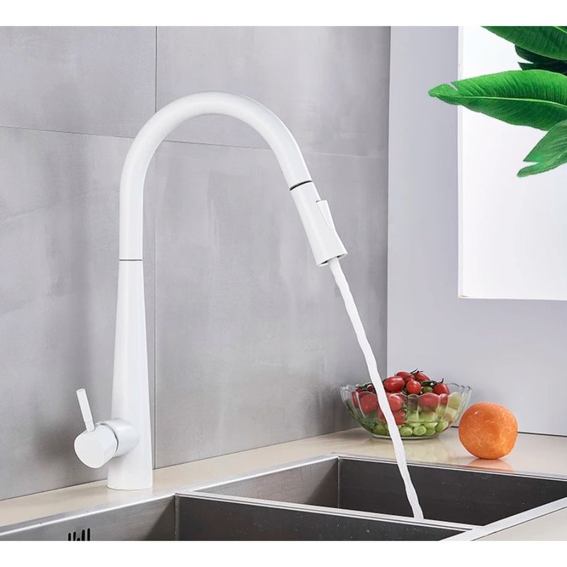 Casa si Gradina - Sanitare - Chiuveta bucatarie si accesorii - Baterii bucatarie - Baterie chiuveta bucatarie, Blackswan, Tip M23 cu senzor, model alb, dimensiune 43.5 cm - Infinity.ro