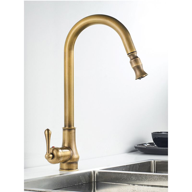 Casa si Gradina - Sanitare - Chiuveta bucatarie si accesorii - Baterii bucatarie - Baterie chiuveta bucatarie, Blackswan, Tip M234, model bronz antichizat, dimensiune 41 cm - Infinity.ro