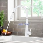 Casa si Gradina - Sanitare - Chiuveta bucatarie si accesorii - Baterii bucatarie - Baterie chiuveta bucatarie, Blackswan, Tip M23 cu senzor, model alb, dimensiune 43.5 cm - Infinity.ro