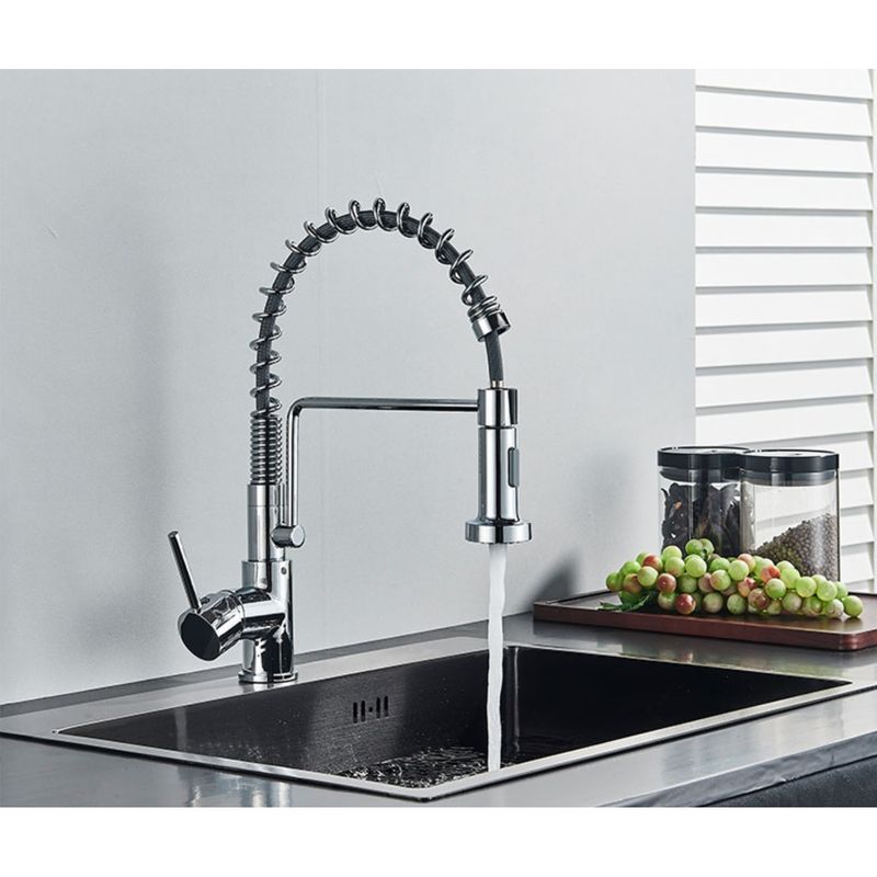 Casa si Gradina - Sanitare - Chiuveta bucatarie si accesorii - Baterii bucatarie - Baterie chiuveta bucatarie, Blackswan, Tip M141, 2 moduri, model crom, dimensiune 41 cm - Infinity.ro