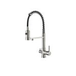 Casa si Gradina - Sanitare - Chiuveta bucatarie si accesorii - Baterii bucatarie - Baterie chiuveta bucatarie, Blackswan, Tip M250, model nichel cu iesire pentru apa purificata, dimensiune 48 cm - Infinity.ro