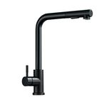 Casa si Gradina - Sanitare - Chiuveta bucatarie si accesorii - Baterii bucatarie - Baterie chiuveta bucatarie, Blackswan, Tip M245, model negru mat cu dus retractabil, dimensiune 35 cm - Infinity.ro