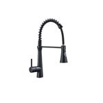 Casa si Gradina - Sanitare - Chiuveta bucatarie si accesorii - Baterii bucatarie - Baterie chiuveta bucatarie, Blackswan, Tip M238, cu pipa flexibila, 2 moduri, model negru, dimensiune 38 cm - Infinity.ro