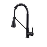 Casa si Gradina - Sanitare - Chiuveta bucatarie si accesorii - Baterii bucatarie - Baterie chiuveta bucatarie, Blackswan, Tip M152, cu 2 moduri si buton Pauza, model negru, dimensiune 39 cm - Infinity.ro
