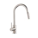 Casa si Gradina - Sanitare - Chiuveta bucatarie si accesorii - Baterii bucatarie - Baterie chiuveta bucatarie, Blackswan, Tip M31 cu senzor, model nichel mat, dimensiune 42.5 cm - Infinity.ro