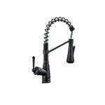 Casa si Gradina - Sanitare - Chiuveta bucatarie si accesorii - Baterii bucatarie - Baterie chiuveta bucatarie, Blackswan, Tip M339, model negru cu 4 moduri si dus mobil, dimensiune 42 cm - Infinity.ro