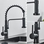 Casa si Gradina - Sanitare - Chiuveta bucatarie si accesorii - Baterii bucatarie - Baterie chiuveta bucatarie, Blackswan, Tip M140, 2 moduri, model negru mat, dimensiune 41 cm - Infinity.ro