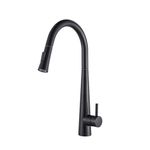 Casa si Gradina - Sanitare - Chiuveta bucatarie si accesorii - Baterii bucatarie - Baterie chiuveta bucatarie, Blackswan, Tip M24 cu senzor, model negru, dimensiune 47 cm - Infinity.ro