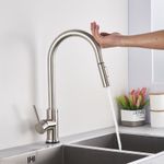 Casa si Gradina - Sanitare - Chiuveta bucatarie si accesorii - Baterii bucatarie - Baterie chiuveta bucatarie, Blackswan, Tip M31 cu senzor, model nichel mat, dimensiune 42.5 cm - Infinity.ro