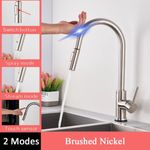 Casa si Gradina - Sanitare - Chiuveta bucatarie si accesorii - Baterii bucatarie - Baterie chiuveta bucatarie, Blackswan, Tip M31 cu senzor, model nichel mat, dimensiune 42.5 cm - Infinity.ro