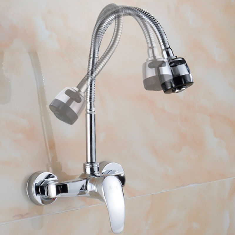 Casa si Gradina - Sanitare - Chiuveta bucatarie si accesorii - Baterii bucatarie - Baterie chiuveta bucatarie, Blackswan, Tip M200, cu doua moduri, model crom lucios, dimensiune 44 cm - Infinity.ro